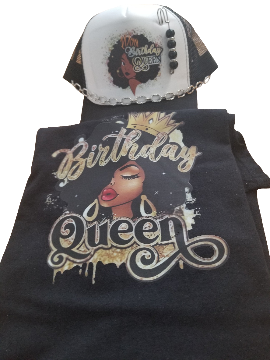Short sleeve black tshirt and cap