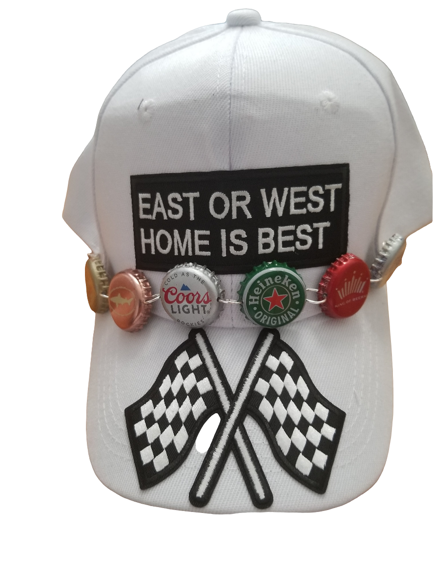 Black East or West baseball cap