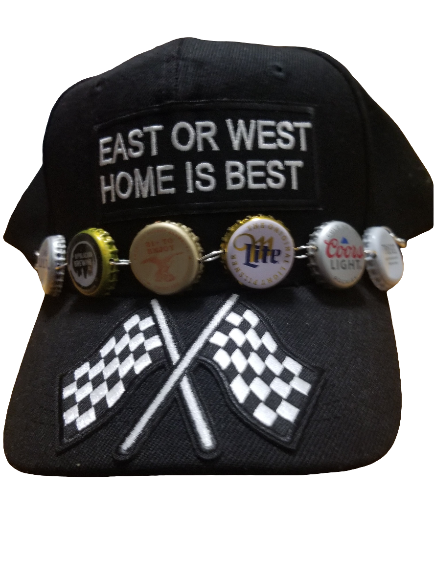 Black East or West baseball cap