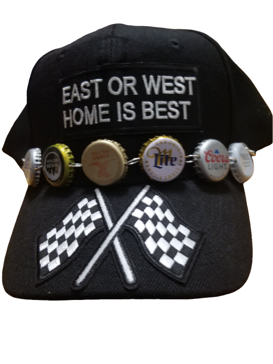 Black East or West baseball cap