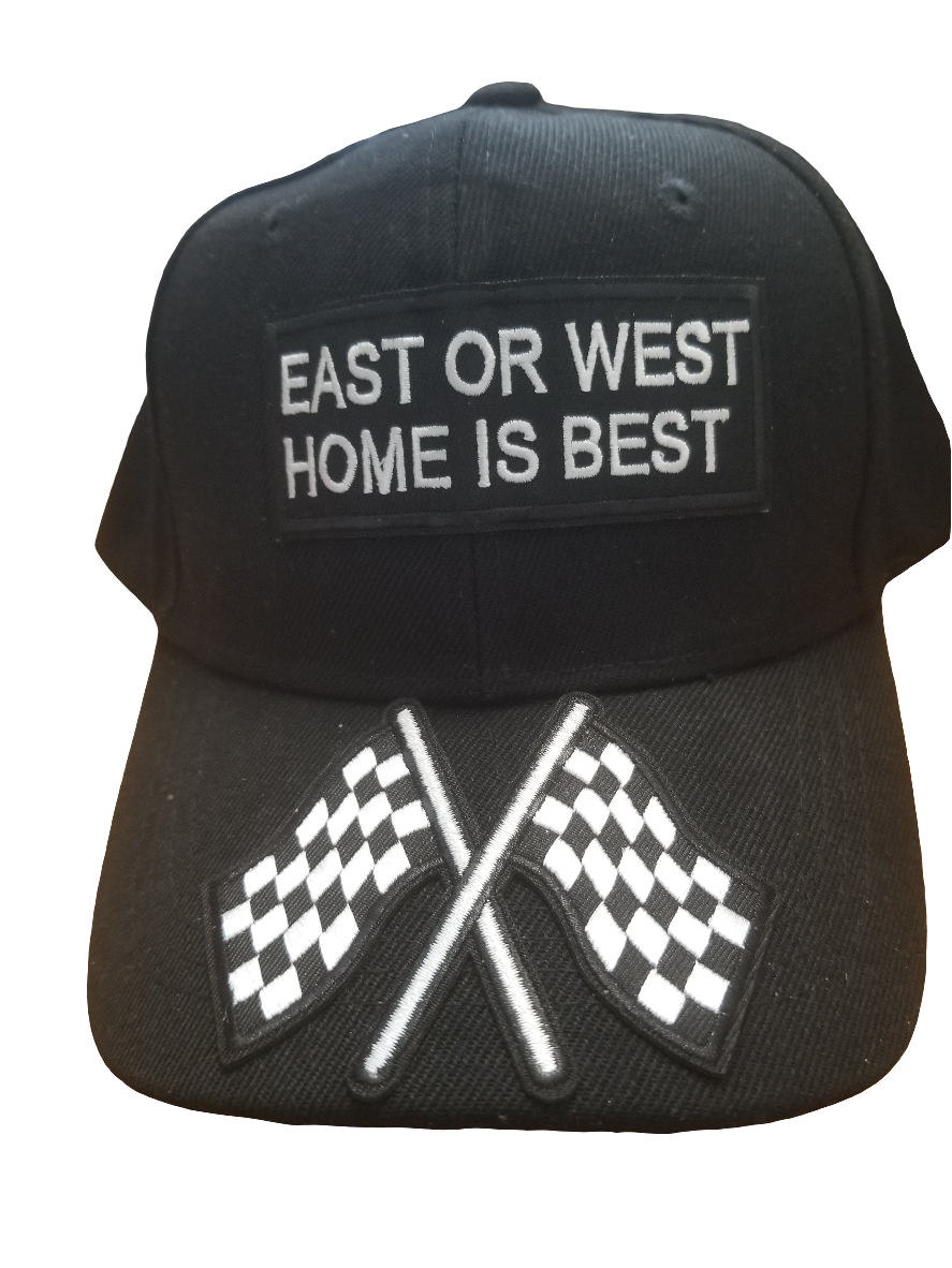 Black East or West baseball cap