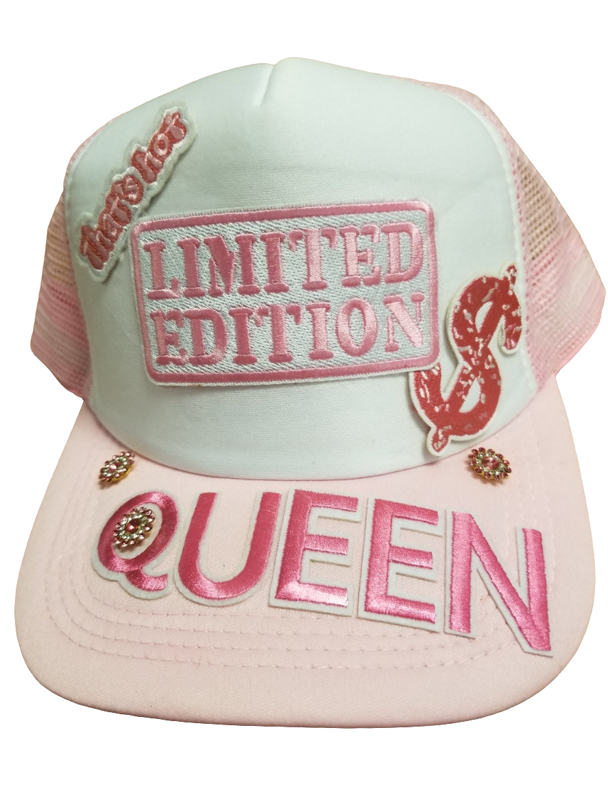Pink queen trucker hat