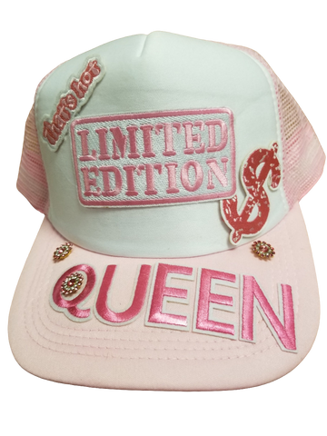 Pink queen trucker hat